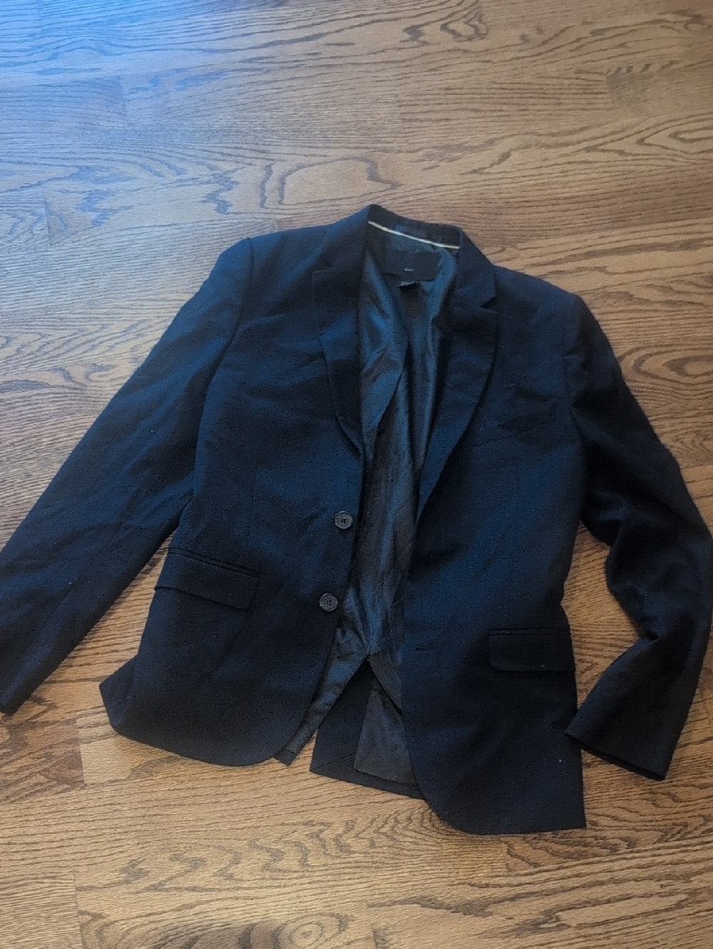H&M Black Men's Two-Button Blazer